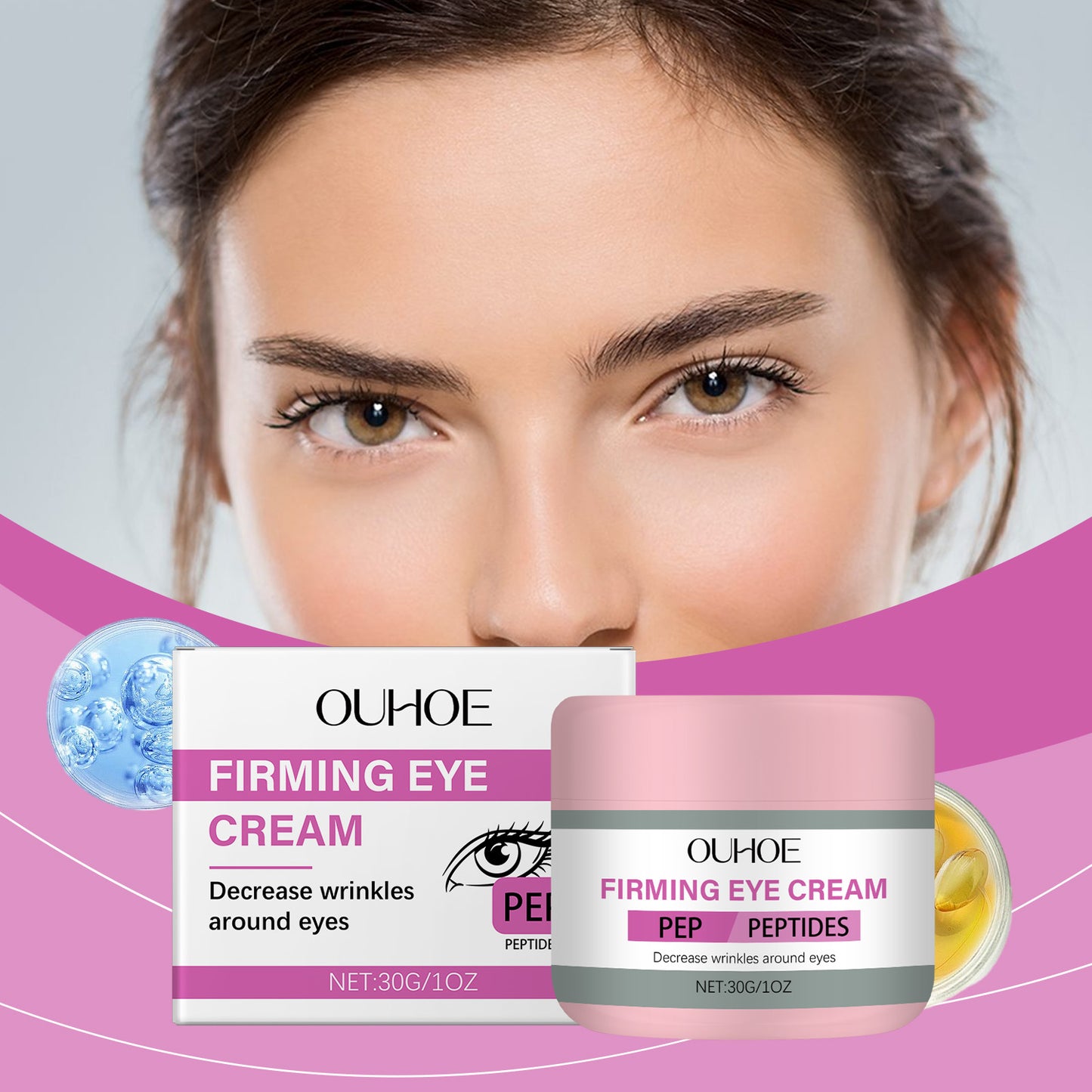 Elastic Moisturizing Eye Cream for Firming and Anti-Aging