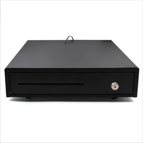 Electric Cash Drawer with Coin and Banknote Tray - Space-Saving Metal Safe