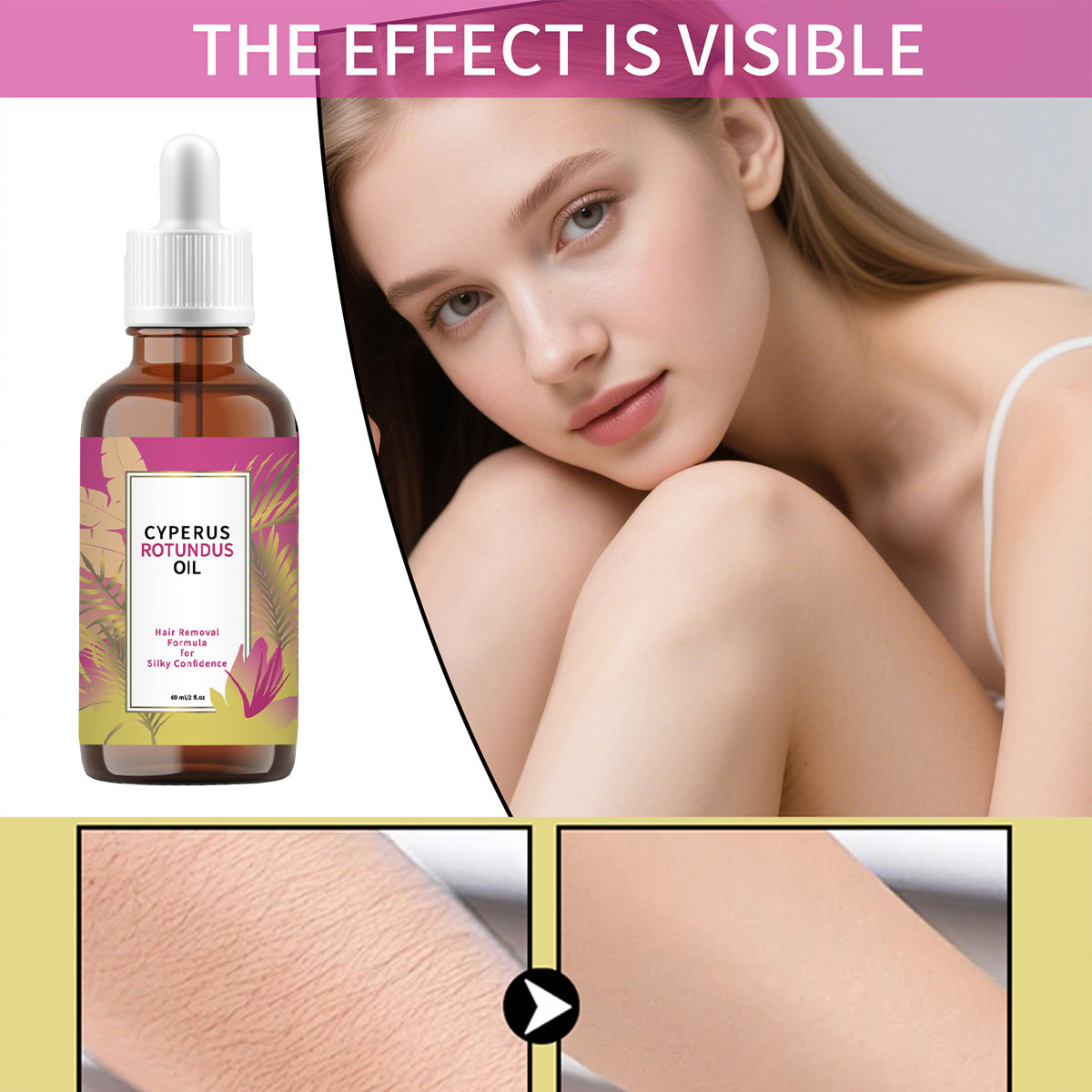 Floral-Scented Nourishing Body Massage Oil - 240ml