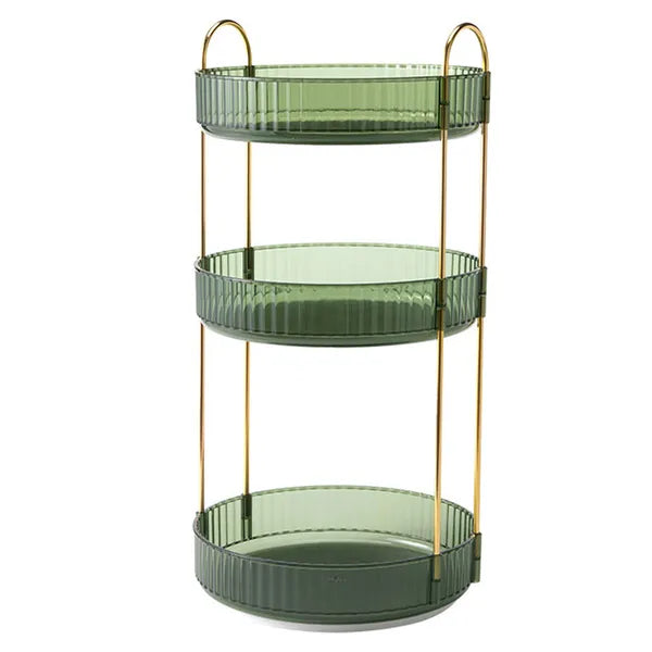 3 Tier Rotating Makeup Organizer 360 Spinning Perfume Cosmetic
