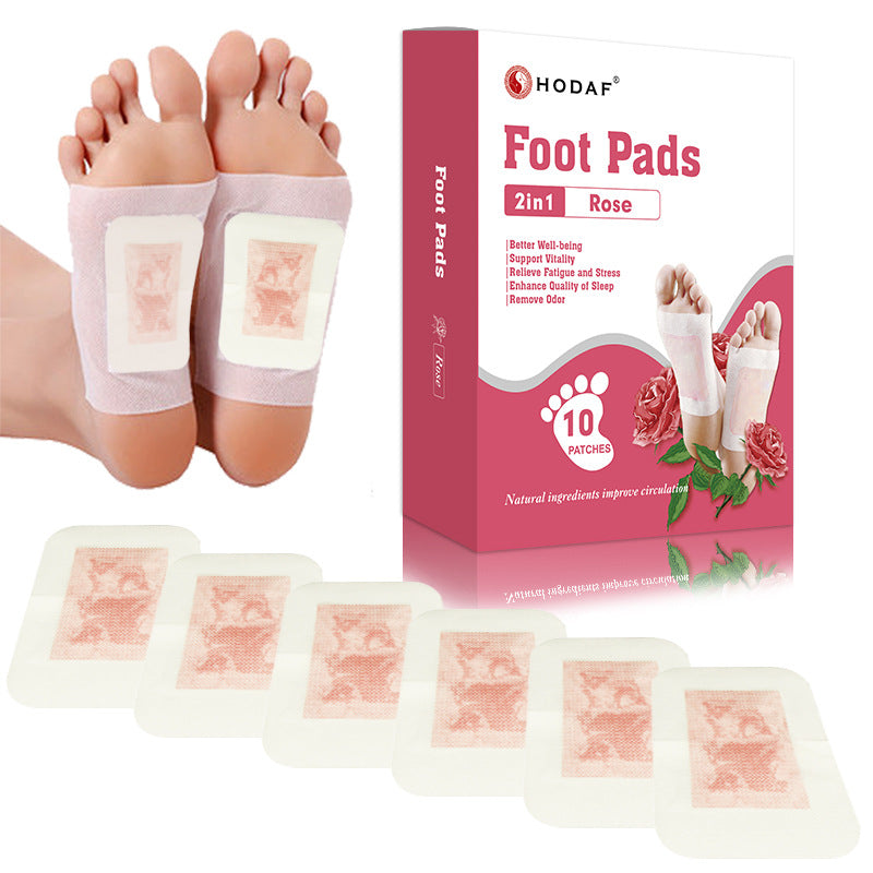 Foot Mask Pack - Rose, Mint, Green Tea & Lavender Foot Patches, 5-Pack Box
