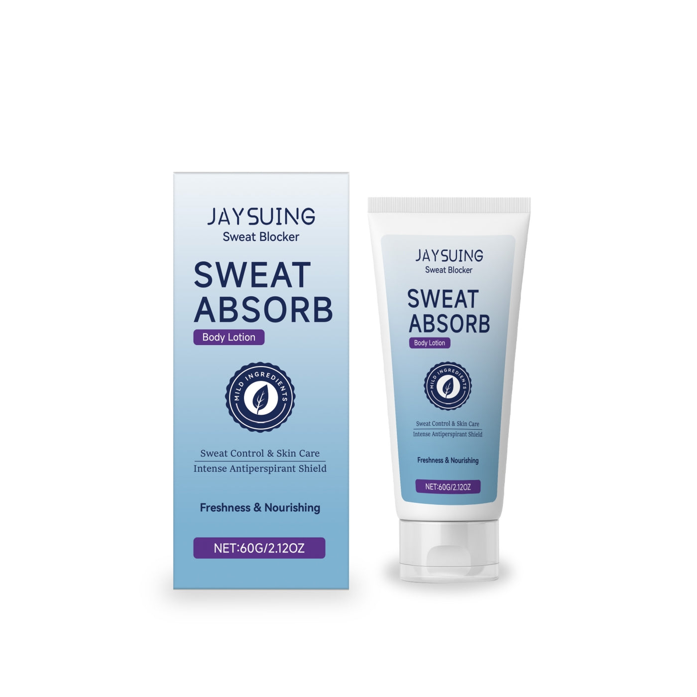 Body Lotion with Mint & Shea Butter - 60G Absorbent Skin Care