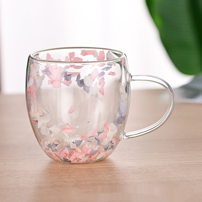 Insulated Double-Walled Borosilicate Glass Cup - Kitchen Drinkware