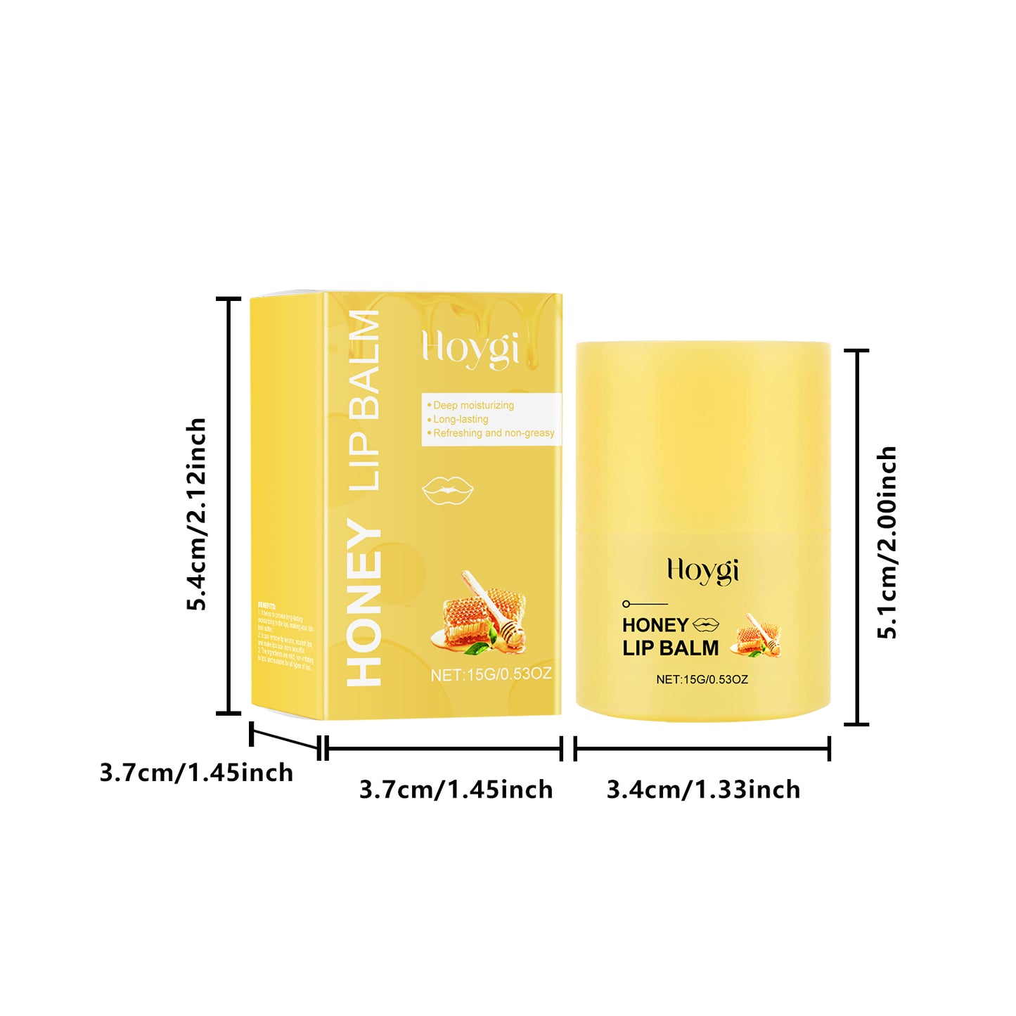 Honey Nourishing Lip Balm - Deep Moisturizing Treatment for Dry Chapped Lips