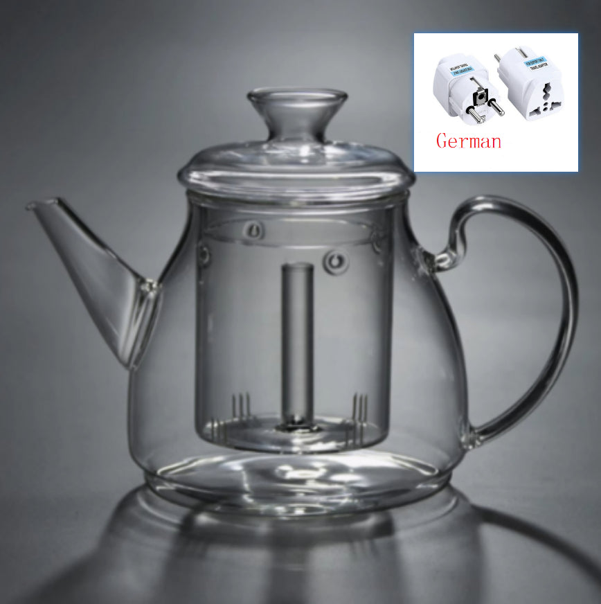 Large Capacity Glass Steam Teapot for Home Brewing - 1.5L