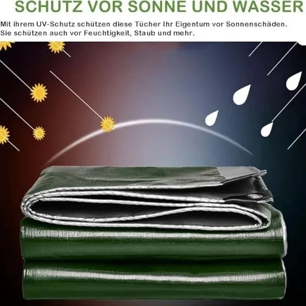 Heavy-Duty Waterproof UV-Resistant PE Tarpaulin 5x6m All-Weather Cover