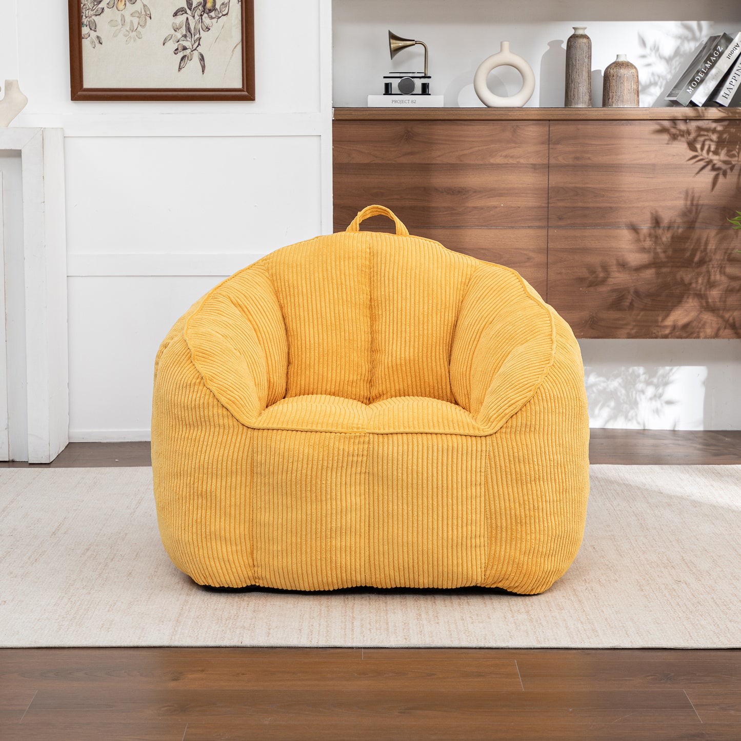 Giant Bean Bag Chair Sofa For Adults Teens, Comfy Corduroy Large