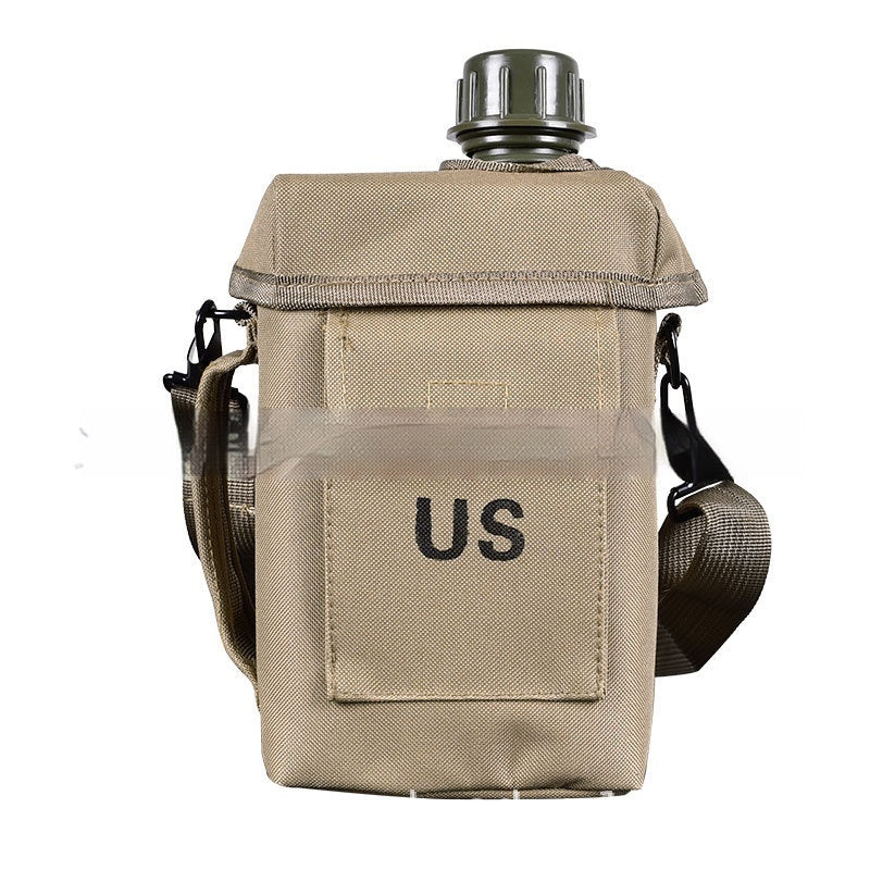 Outdoor 2L Camouflage PVC Shoulder Kettle - Military Style, Large Capacity