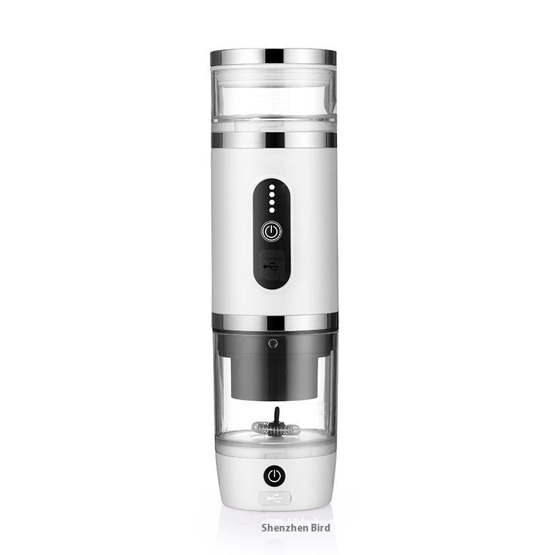 Portable Wireless Coffee Machine with Milk Frother - Heating & Easy Clean
