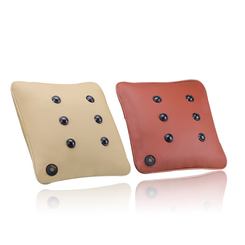 Minimalist Multifunctional Leather Massage Pillow - Home & Garden