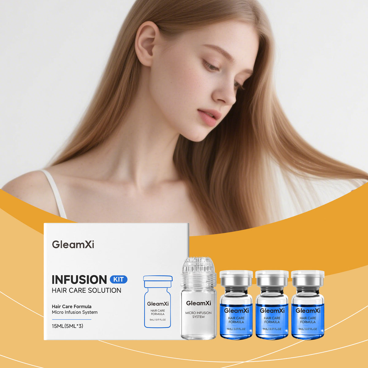 Hair Serum Set - Gentle & Moisturizing (3 × 5mL)
