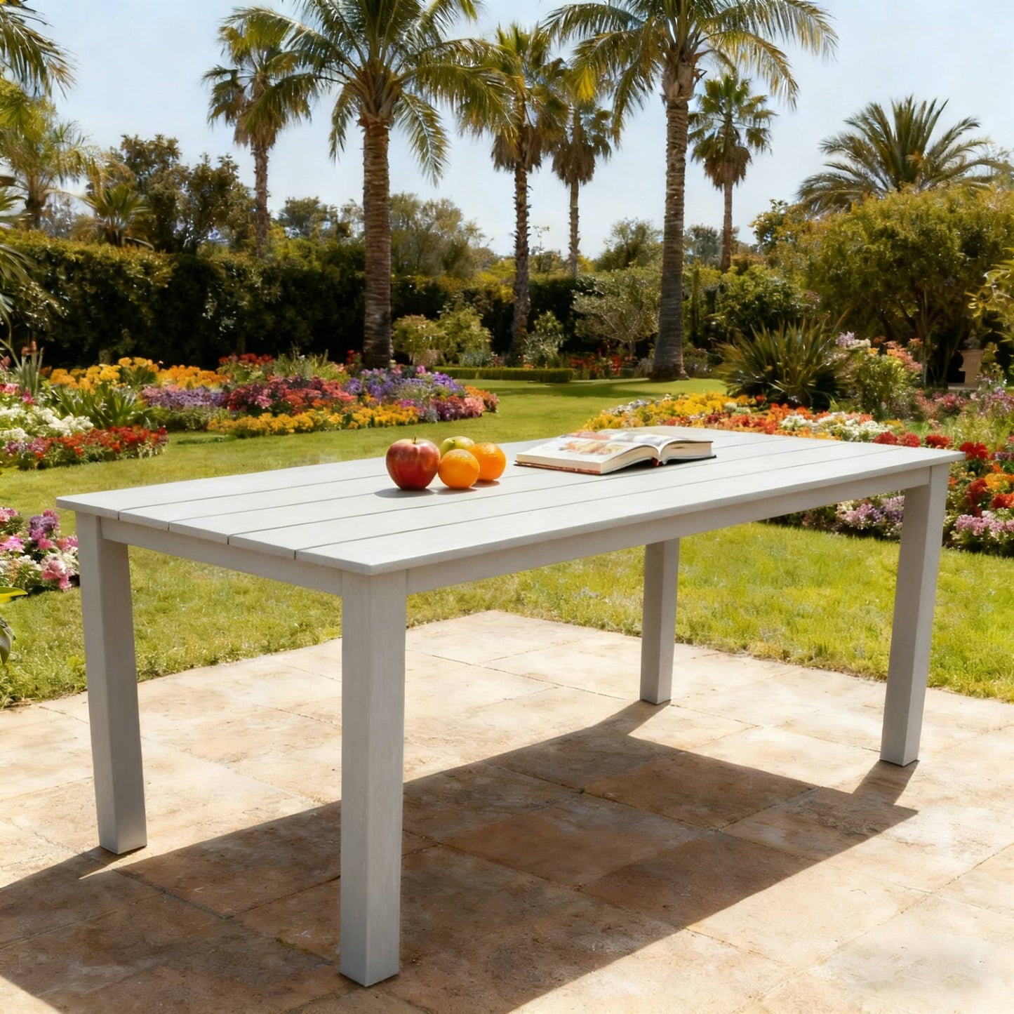 68.9-Inch Simple High-Quality Dining Table For Outdoor Picnics &
