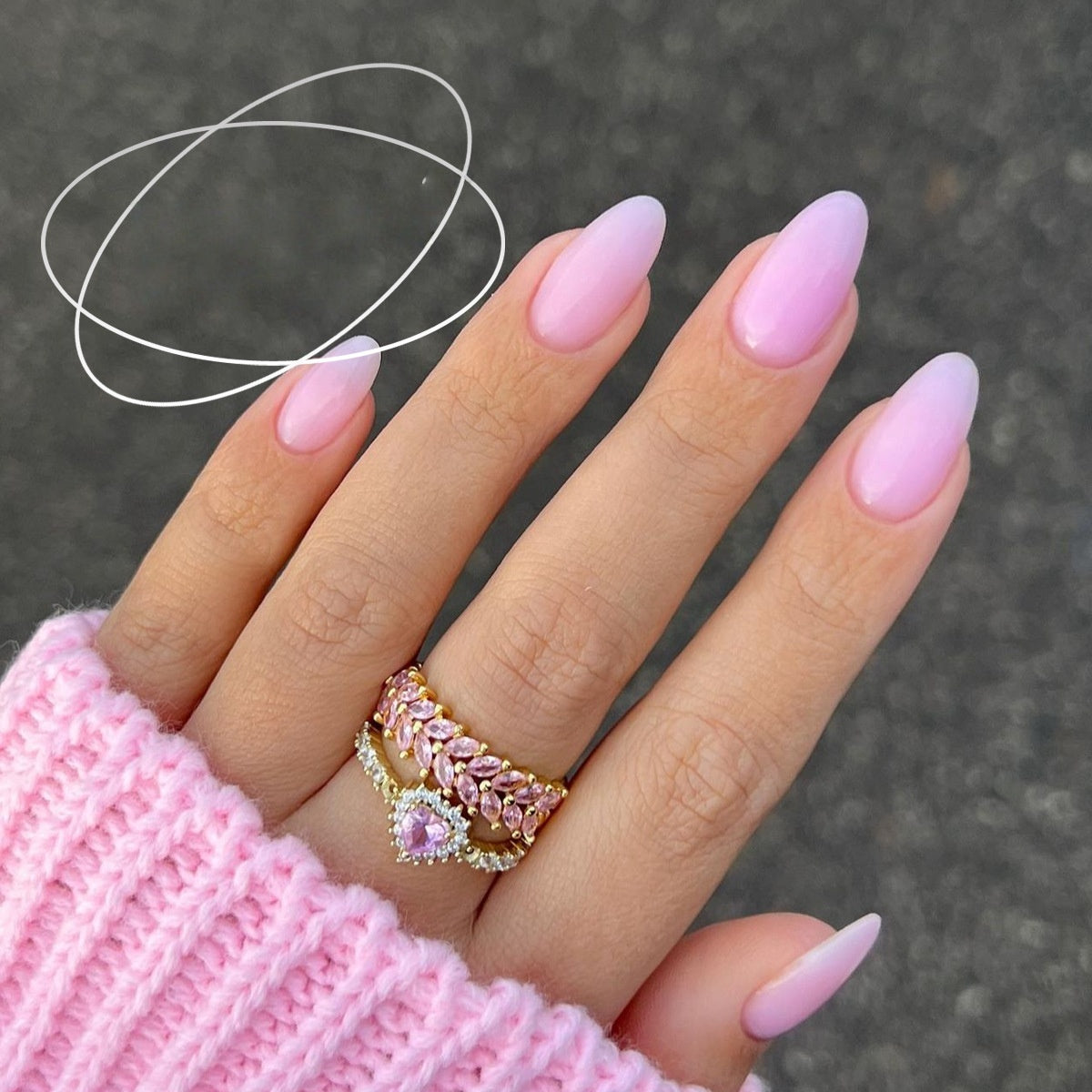 Short Square Nail Tips - Wearable Artificial Nails for Nail Art, Starry Sky Pattern