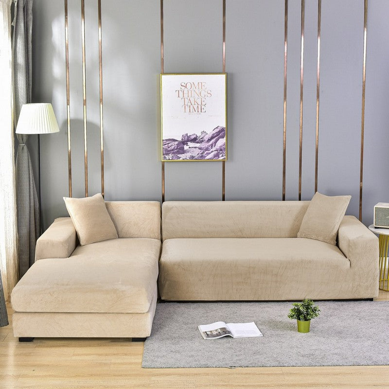 Multi-Color Sofa Cover Set for 145-185cm, 5 Seats & Pillowcases - Home Fabric Soft