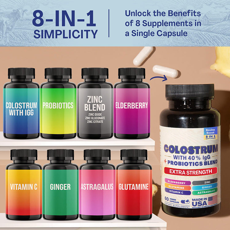 Bovine Colostrum Dietary Supplement Capsules
