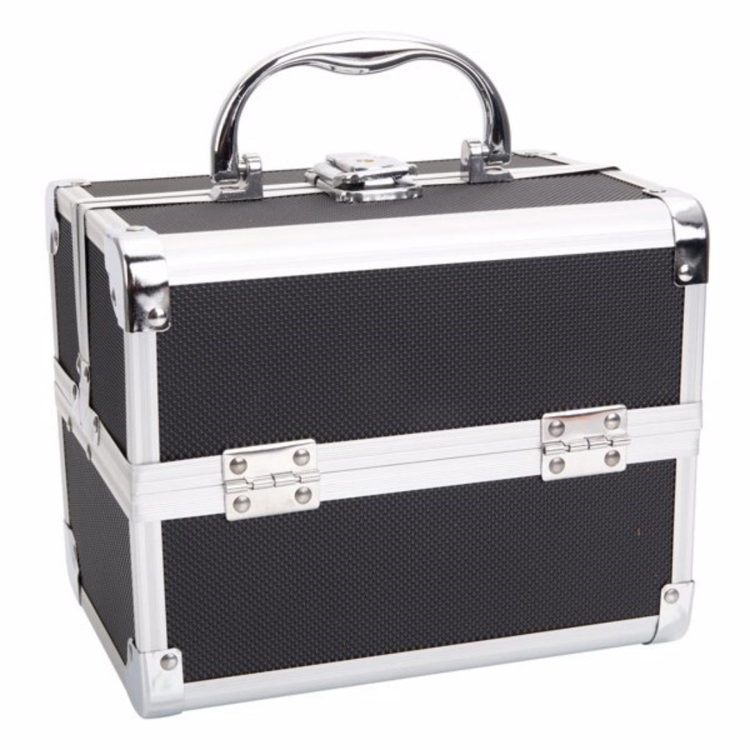 Portable Makeup Storage Bag with Mirror & Jewelry Compartment