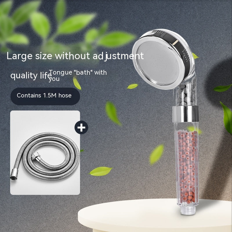 Three-Speed Anion Supercharged Shower Head Nozzle - Adjustable Bathroom Faucet