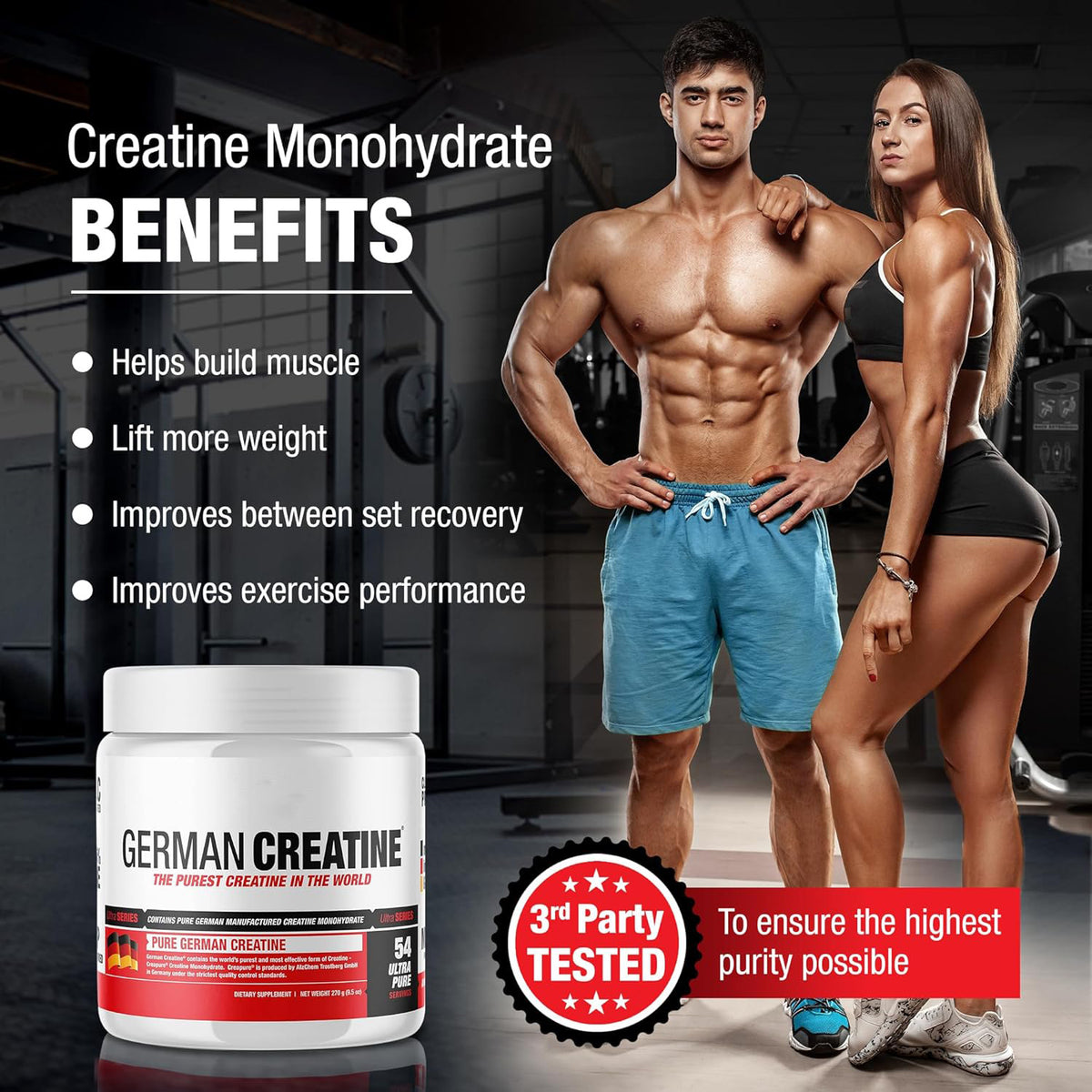 Creatine Monohydrate Powder 270g