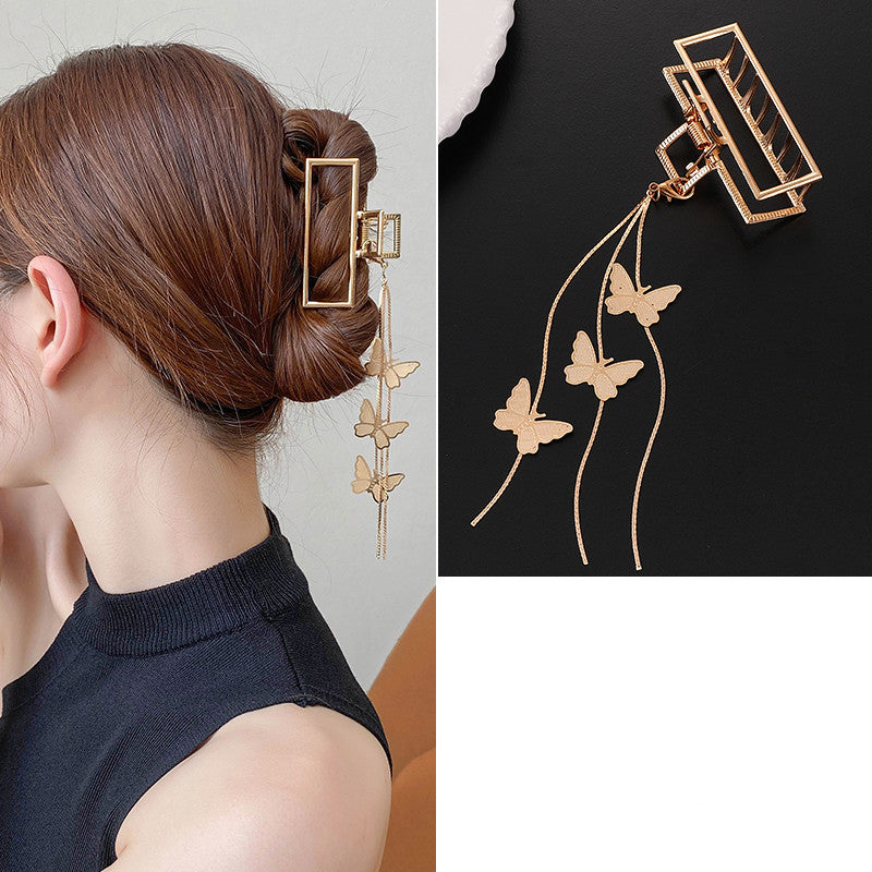 Hair Catch Clip - Metal Bow & Butterfly Designs