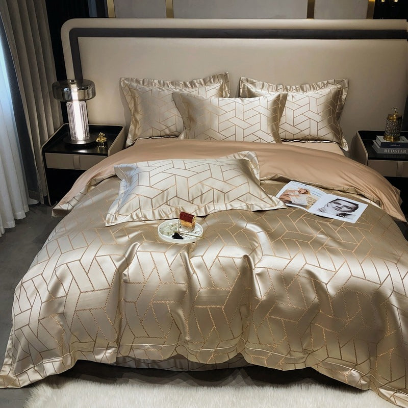 High-Precision Cotton Bedding Set - Modern & Luxurious Home Textiles