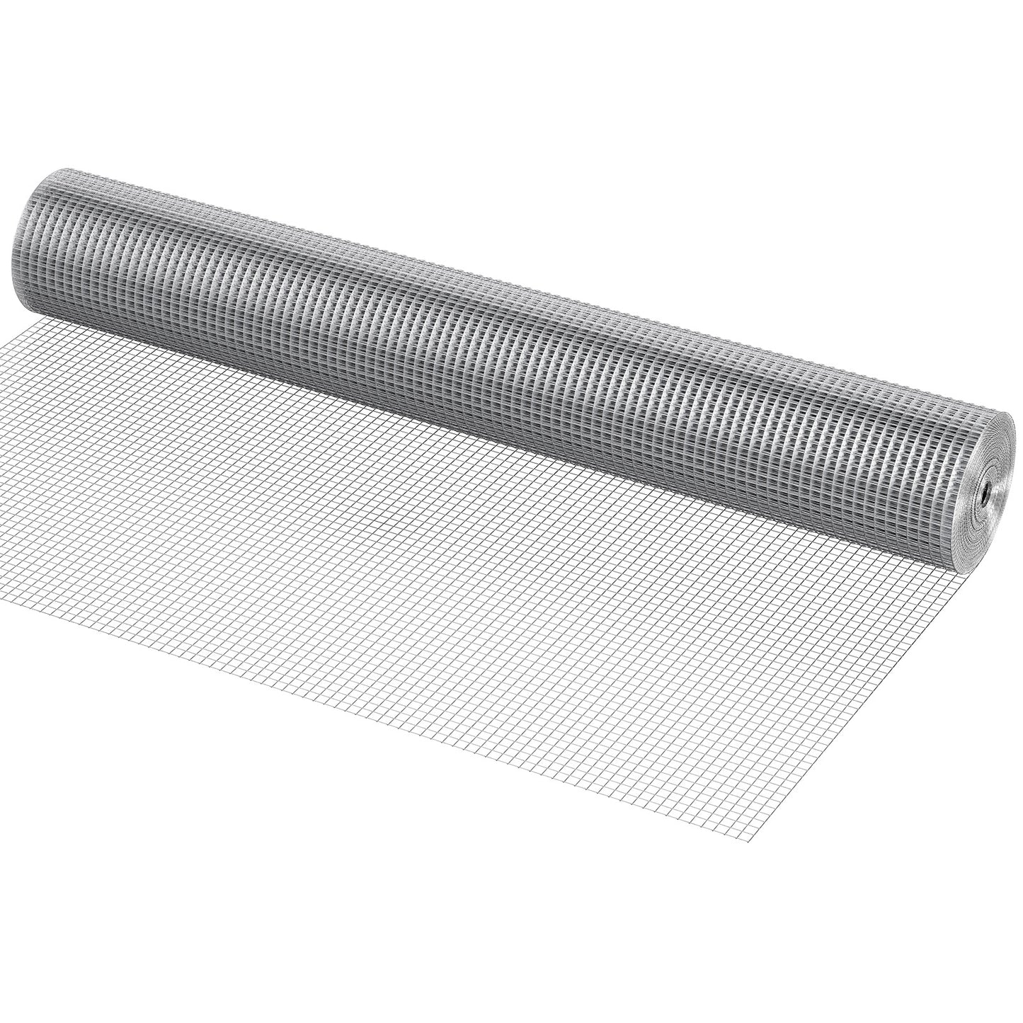 1/2 Inch Galvanized Chicken Wire Fence Roll 48x50 Ft Welded Mesh Supports Poultry Netting