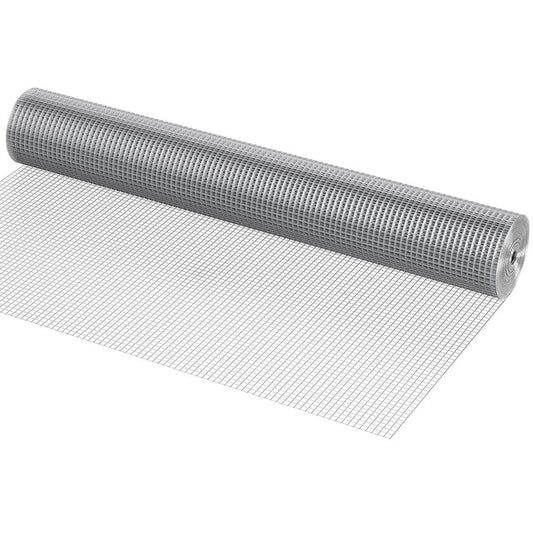 1/2 Inch Galvanized Chicken Wire Fence Roll 48x50 Ft Welded Mesh Supports Poultry Netting
