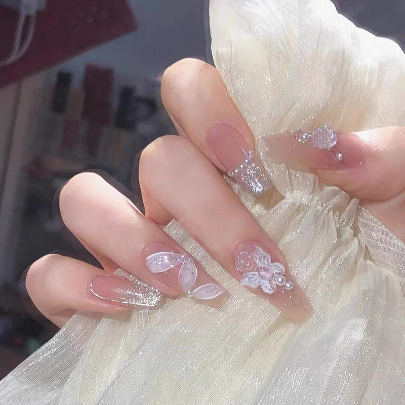 Fake Nails Trapezoid Artificial Nail Tips Kit
