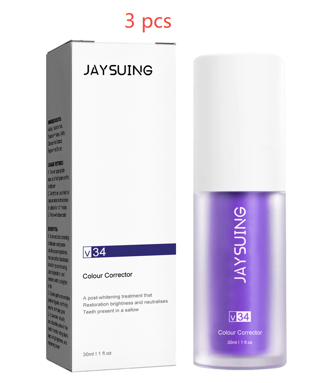 Purple Toothpaste - Whitening, Stain Removal & Fresh Breath