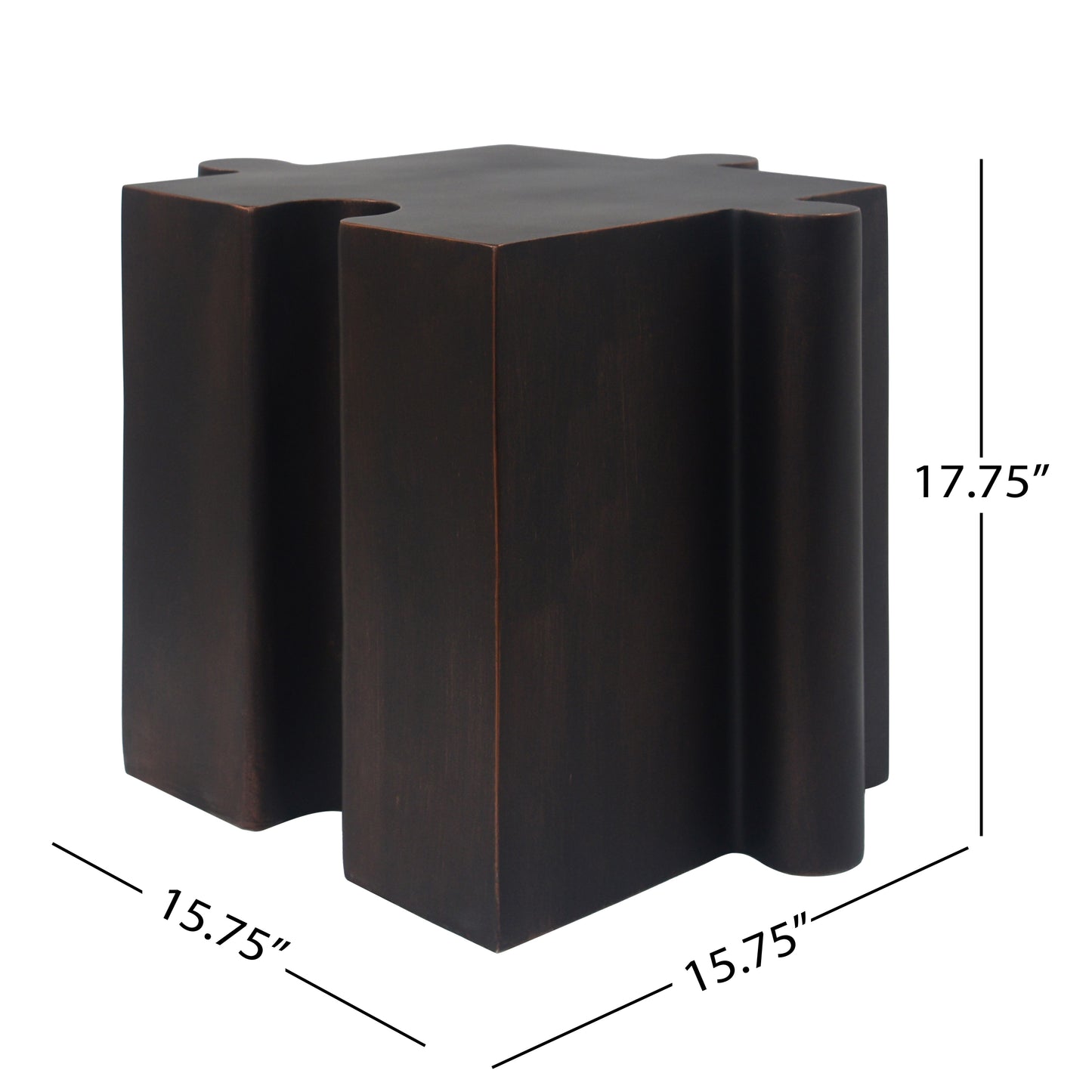 3-Piece Artistic Puzzle Table Set,Modular MGO Side Tables With