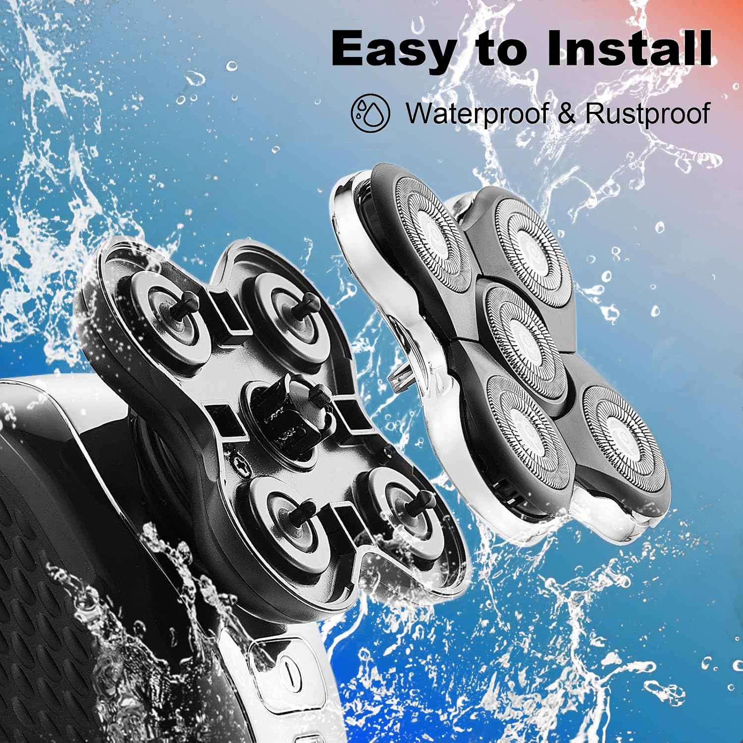 4PACK XR7000 Balder Pro Replacement Head Compatible with Remington Balder Pro Head Shaver Model XR7000/XR1500/XR1501