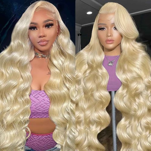 Cloudeer 28 Inch 613 13x6 Lace Front Wig Human Hair 200 Density Blonde Wig Human Hair 613 HD Lace Frontal Wig 13x6 Blonde Body Wave Lace Front Wigs Human Hair Pre Plucked
