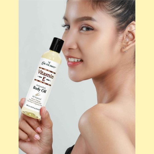 Cococare Natural Vitamin E Antioxidant Body Oil - Vitamin Therapy for All Skin Types - 8.5 fl oz - Pack of 6