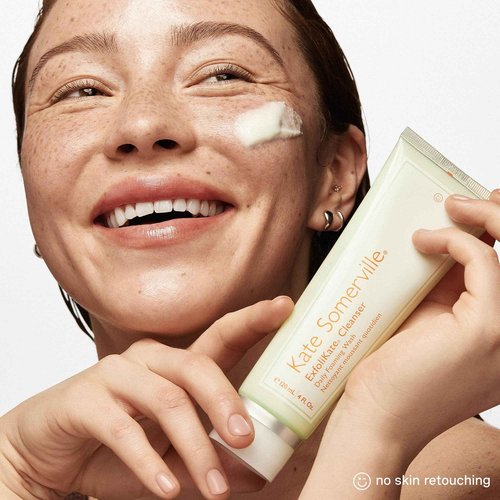 Kate Somerville ExfoliKate Cleanser – Daily Exfoliating Foaming Face Wash, Clinically Formulated Glycolic Acid and Lactic Acid Gentle Facial Scrub, 8 Fl Oz