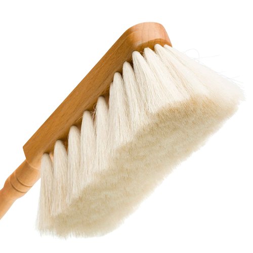 Redecker Goat Hair Dust Brush with Waxed Beechwood Handle, Small, 9-7/8-Inches