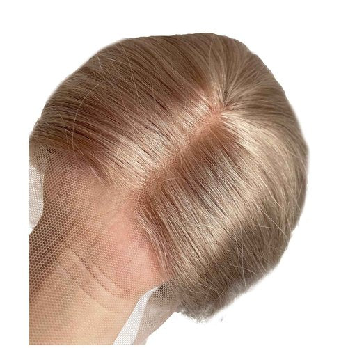 Munx Ash Blonde Lace Front Wig Human Hair Straight 13 * 6 Bob Wigs HD Lace Frontal Human Hair Honey Brown Colored Blunt Cut Bob Wig for Black Women Real 180% Density Glueless Bob Human Hair Wig 16"
