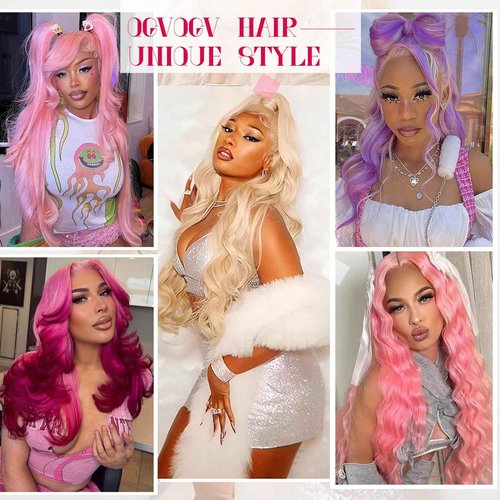 QGVQGV 30 Inch 613 13x6 Lace Front Wig Human Hair 210 Density Blonde Wig Human Hair Body Wave Lace Front Wigs Pre Plucked 613 HD Lace Frontal Wigs 13x6 Body Wave With Baby Hair for Women