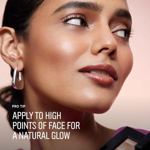 Bobbi Brown Highlighting Powder | Pearl-Infused Highlighter Makeup For Luminous Cheeks & Eyes | Gel-Powder Hybrid, 0.28 Ounce, Sunset Glow