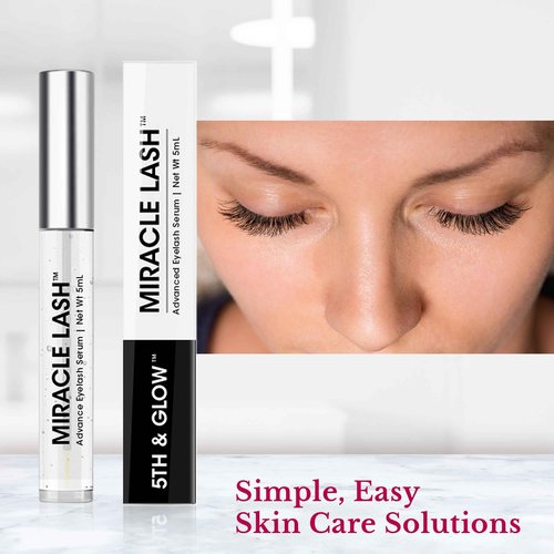 Miracle Lash - Serum for Eyelash Growth - Lash Enhancing Serum to Nourish, Hydrate & Strengthen Lashes – Helps Brittle, Damaged Lashes Look Thicker, Fuller & Longer – Gentle Formula