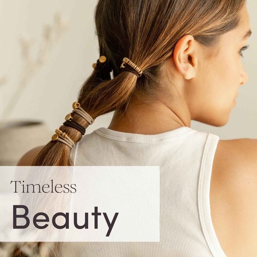 By Lilla Bracelet Hair Ties - Stretchy Hair Tie Bracelets - Decorative Handmade Jewelry for Women’s Wrist and Ponytail