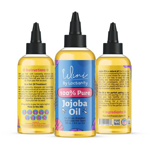 Wini by Locsanity Loose Natural Haircare Bundle for Healthy, Moisturized Hair - Pomade, Growth Oil, Jamaican Castor oil, Coconut Oil, Jojoba Oil, Argan Oil