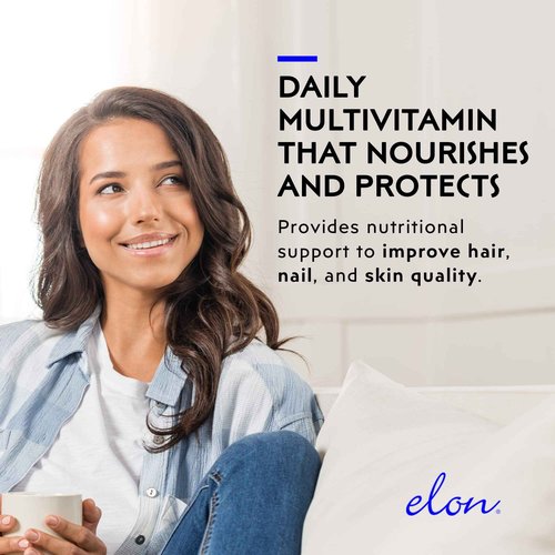 Elon Matrix 5000 Complete Multivitamin — Skin, Hair and Nail Growth Vitamins — Healthy Hair Growth Vitamins for Women & Men — 5000Mcg Biotin Supplement, Pack of 2 (120 Day Supply)