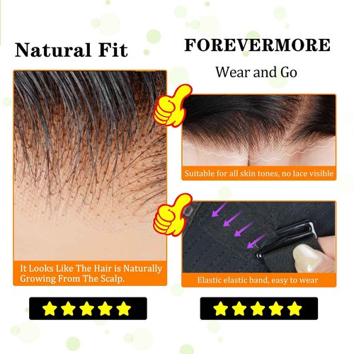 Forevermore Glueless Wigs Human Hair Pre Plucked Pre Cut Wear And Go 26inch Curly Human Hair Wig 13x4 Lace Front Wigs Human Hair 180% Density Ready To Wear Glueless Natural Color Clearance