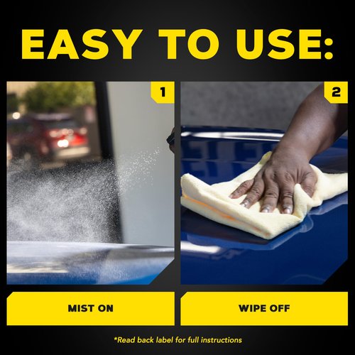 Meguiar's Ultimate Waterless Wash & Wax, Scratch-Free Waterless Car Cleaning Spray That Makes Detailing Quick and Easy, 2-in-1 Cleaner and Protection to Help Your Ride Shine, 1 Gallon (128 Oz)