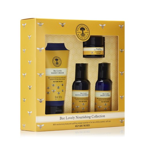 Neal's Yard Bee Lovely Nourishing Collection, Nourishing & Bee-Friendly, Vegetarian Approved, Cruelty Free, 4 Pieces