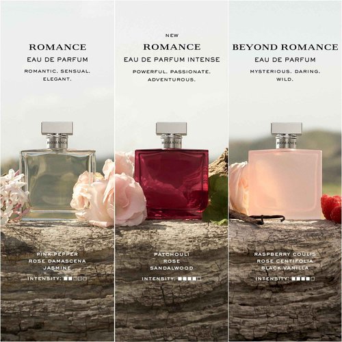 Ralph Lauren - Romance Eau de Parfum Intense - Women's Perfume - Floral & Woody - With Rose, Patchouli, and Sandalwood - Medium Intensity - 1 Fl Oz