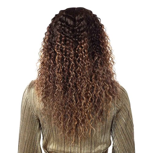 Sensationnel Butta Lace Wigs - Unit 19 Extra Wide 5 Inch Deep Parting Synthetic Preplucked Hairline Glueless Lacefront (BALAYAGECHOCOLATE)