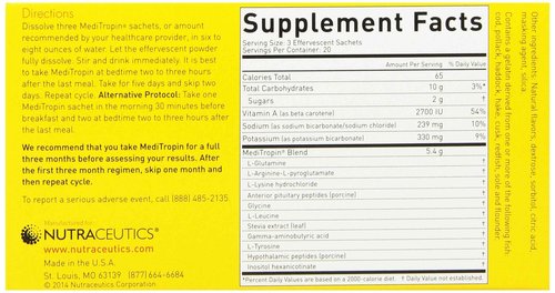 Nutraceutics Meditropin – Anti-Aging Amino Acid Supplement for Adults – Supports Natural Growth Hormone Production, Vitality & Recovery – 60 Sachets
