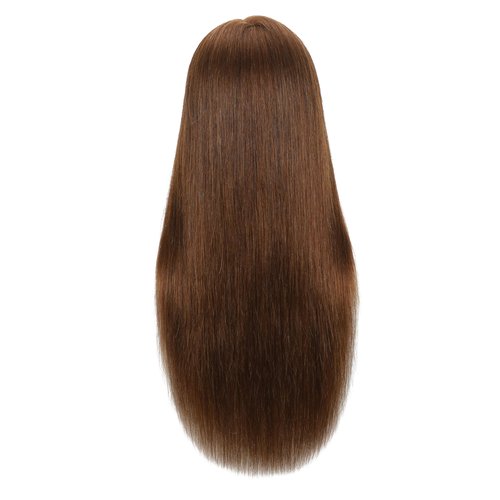 Headdoll 100% Human Hair Mannequin Head Hair Styling Training Head Cosmetology Manikin Head Doll Head for Hairdresser with Free Stand