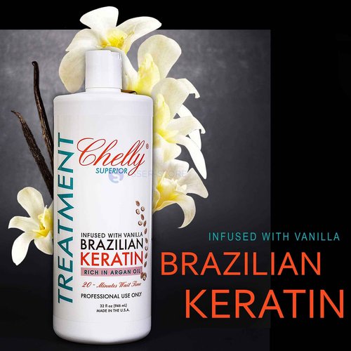Chelly Superior Brazilian Keratin (Vanilla) 32 fl oz. & Clarifying Shampoo 16 fl. oz. COMBO
