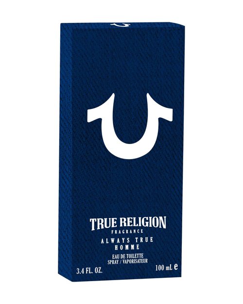 True Religion Always True Homme - Men's Cologne - 3.4 fl oz EDT - fresh, aquatic, woody - bergamot, juniper, mineral and herbal notes, rosemary, geranium, black pepper, musk, incense, oak moss